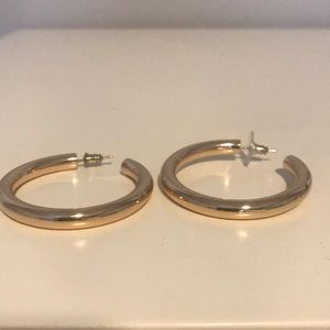 Chunky gold hoops